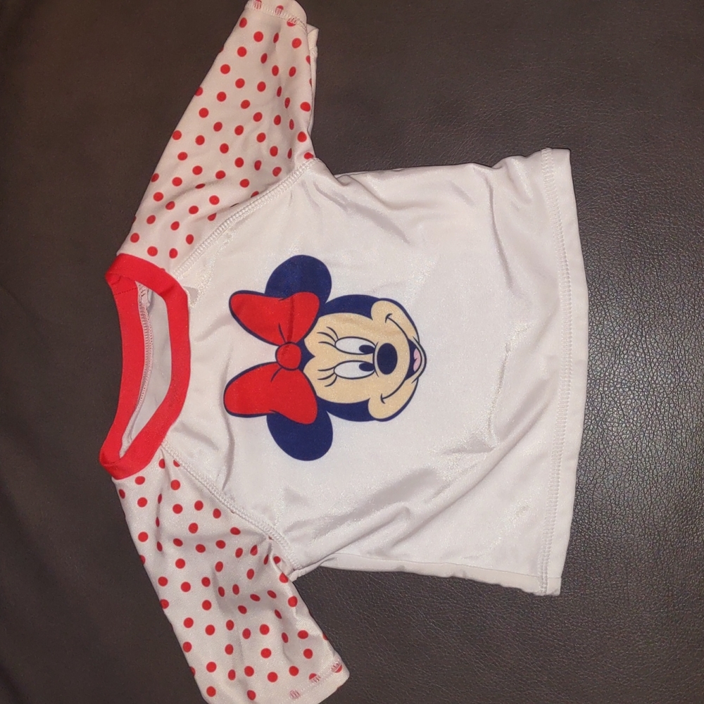 Minnie Mouse Disney Girls Rash Guard 6-9M